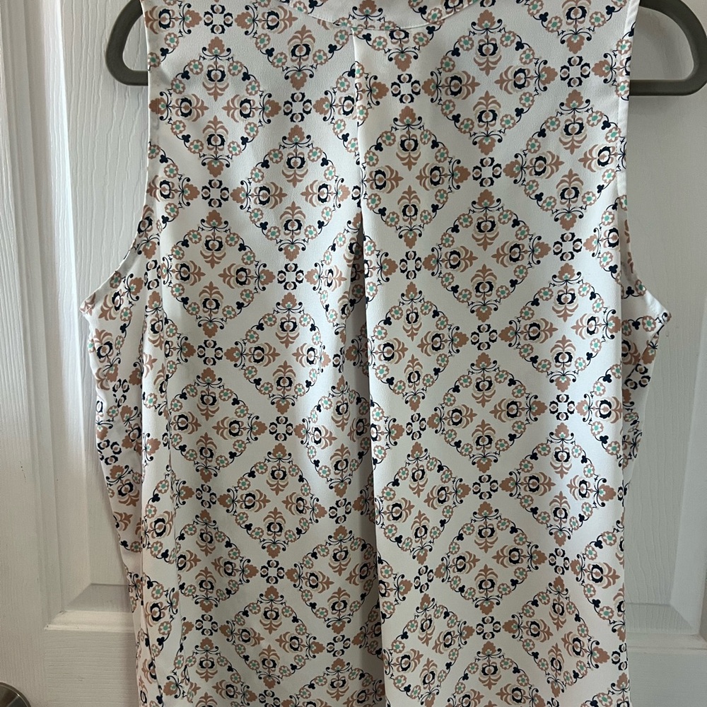 Ann Taylor Factory Geometric Sleeveless Jumpsuit